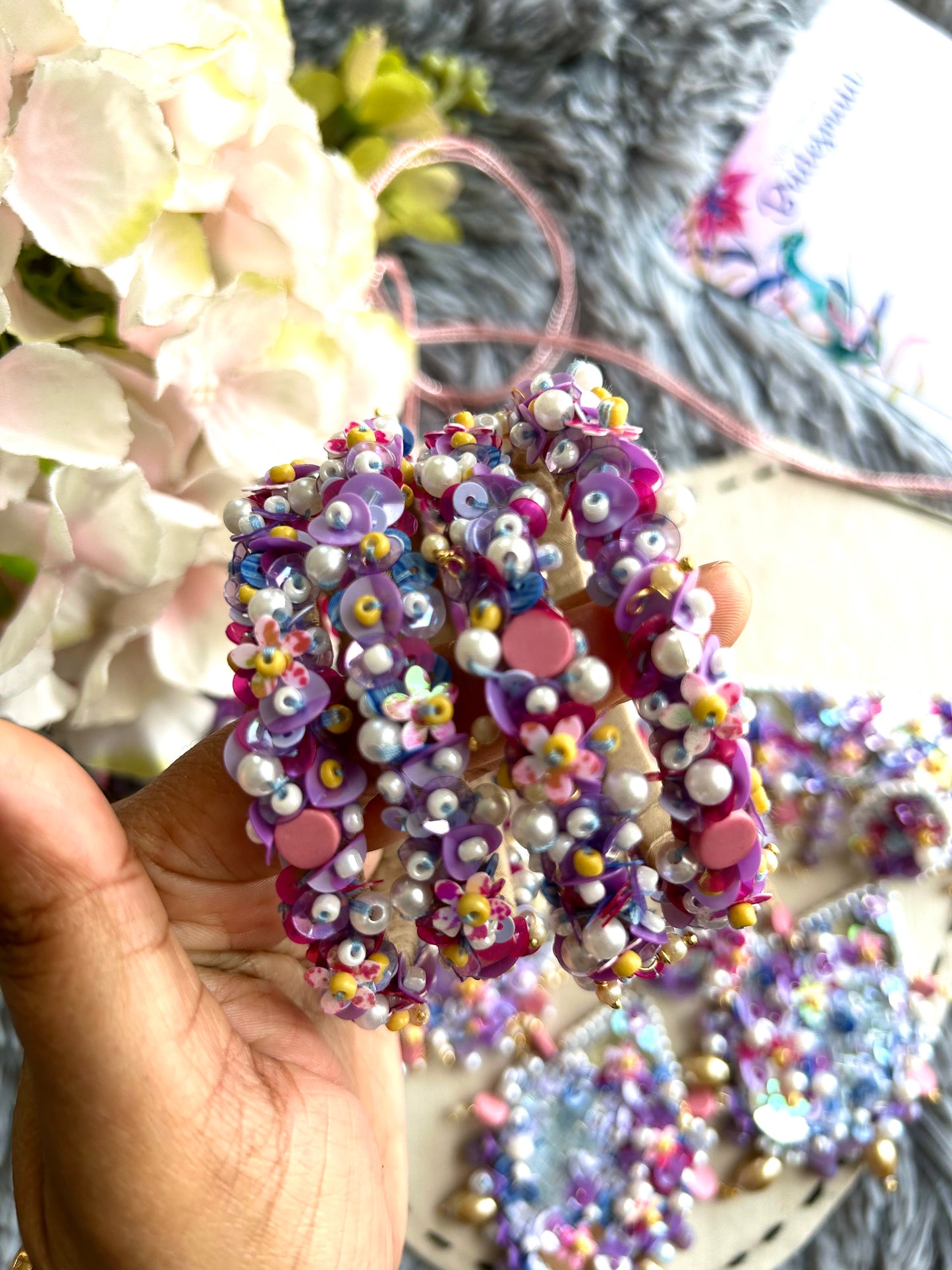 Sitara Hand embroidered Bangles set of 4