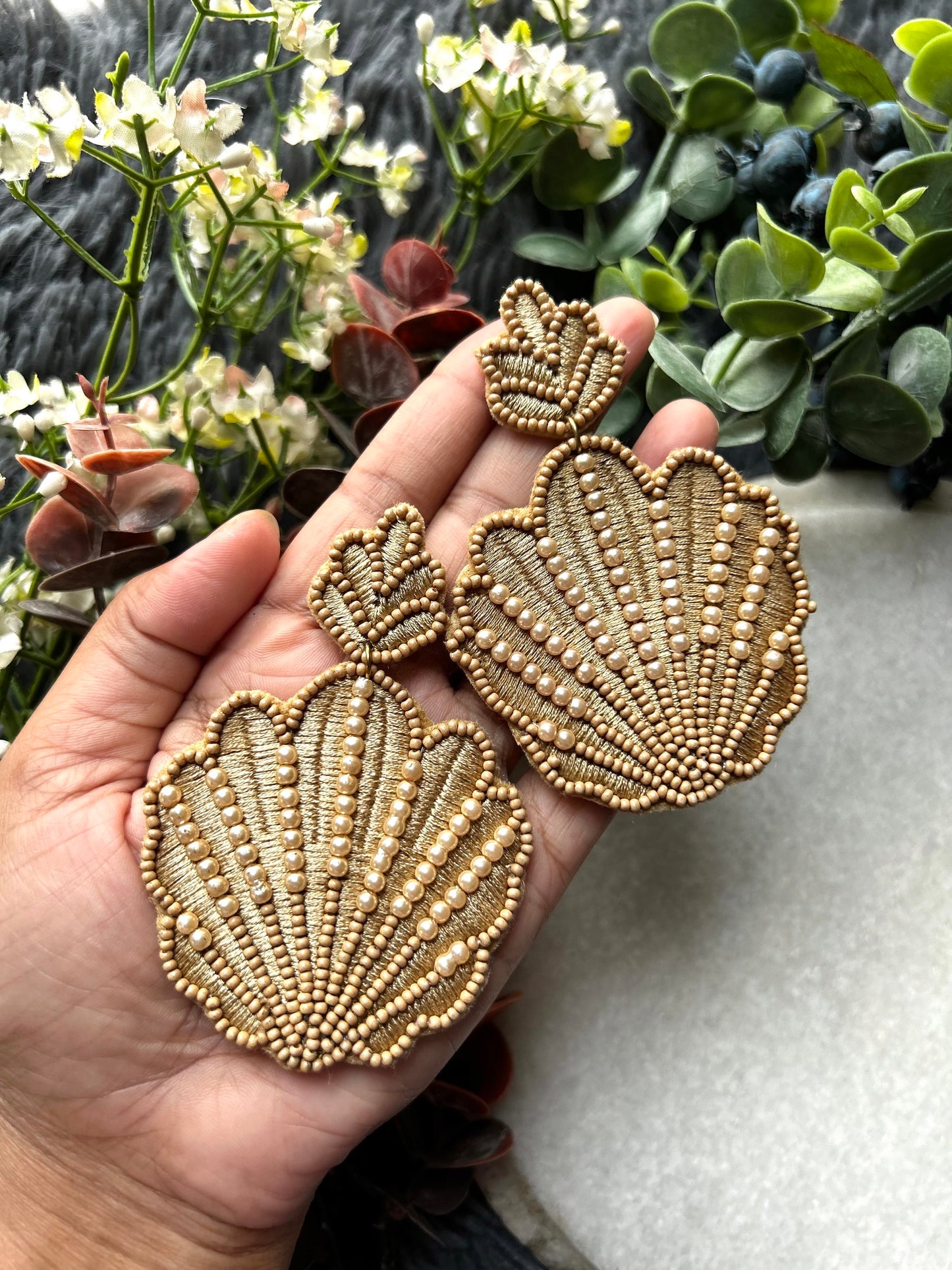 Scallop Shell earrings by kihoy