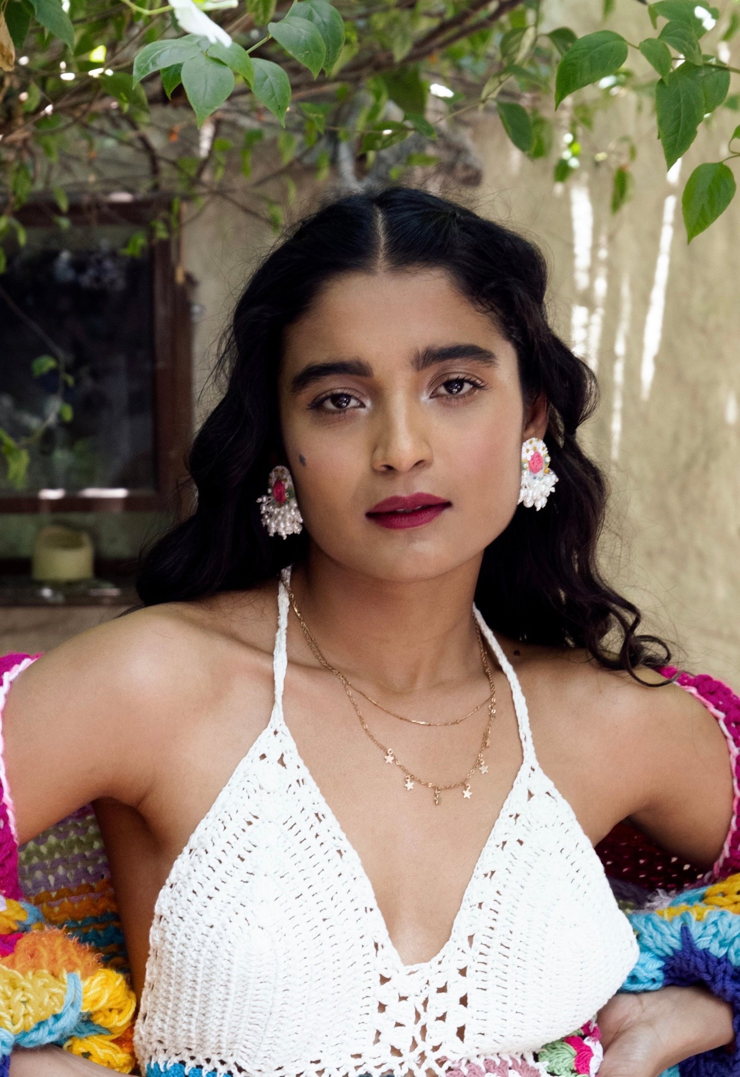 Juliet Handmade Embroidered Pearl Earrings BY KIHOY – Romantic & Elegant Jewelry