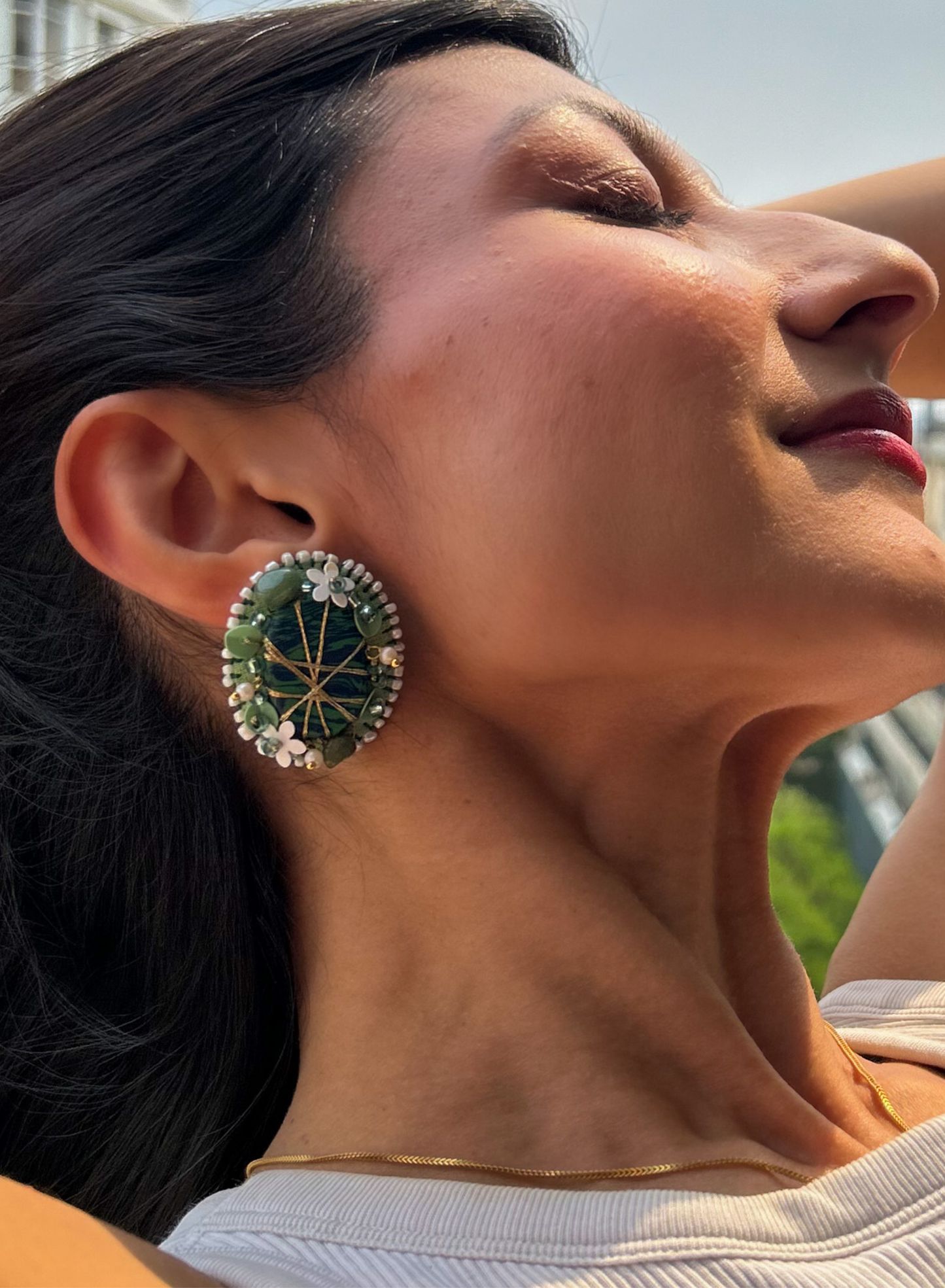 Moni Rakhi & Convertable Earring Lumba Set