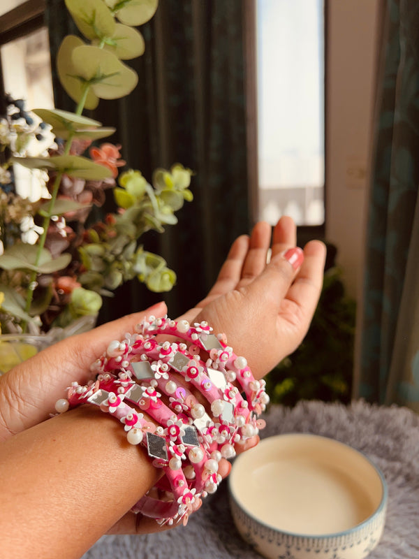 Discover Charming Hand-Embroidered Bangles