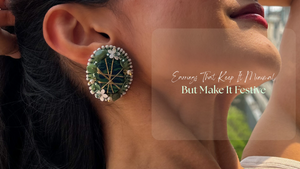 Earrings That Keep It Minimal: But Make It Festive.