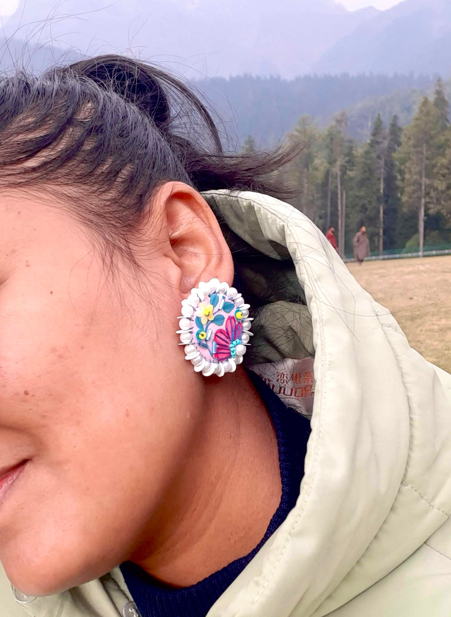 Meadow Handpainted Earrings by Kihoy