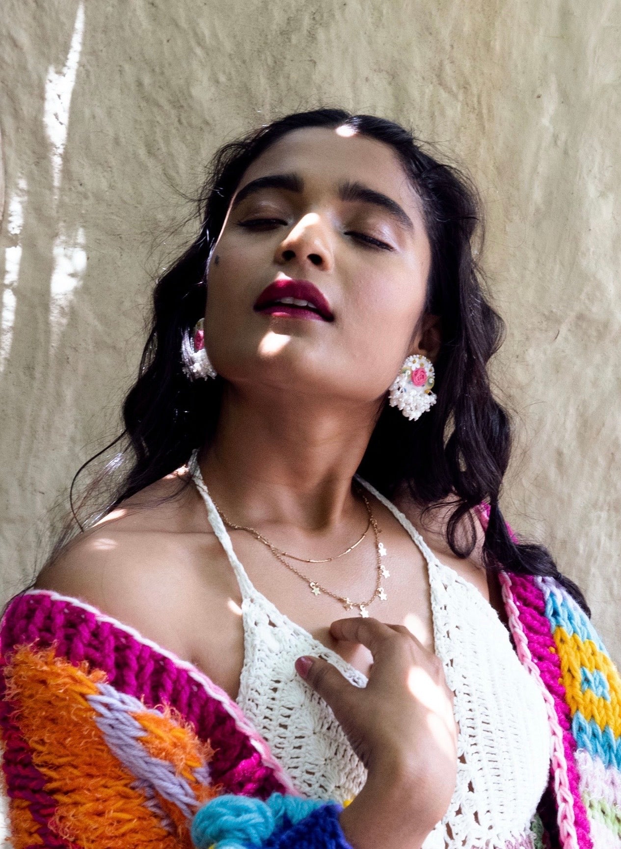Juliet Handmade Embroidered Pearl Earrings BY KIHOY – Romantic & Elegant Jewelry