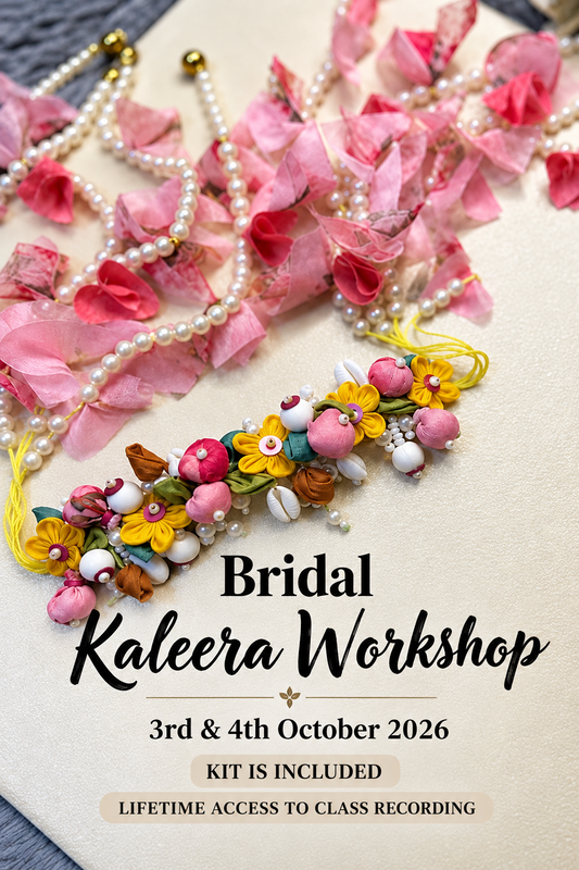 BRIDAL EMBROIDERED KALEERA WORKSHOP