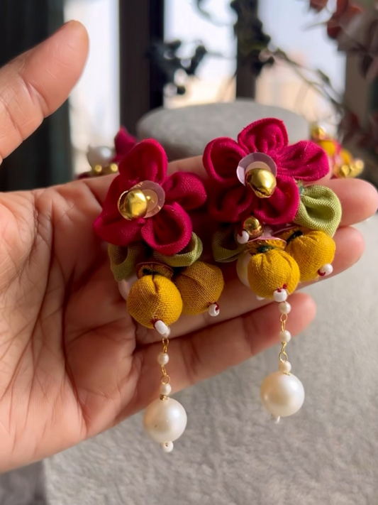 Lalita Handmade floral Earrings