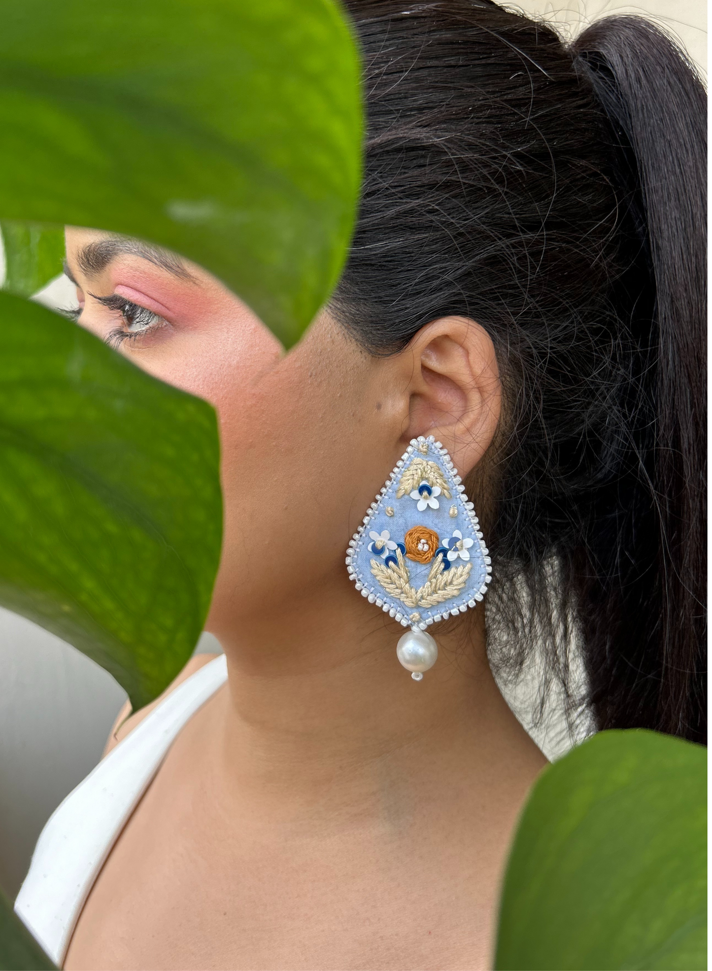 Mistic dusk Handmade Rakhi With convertable Lumba Earring