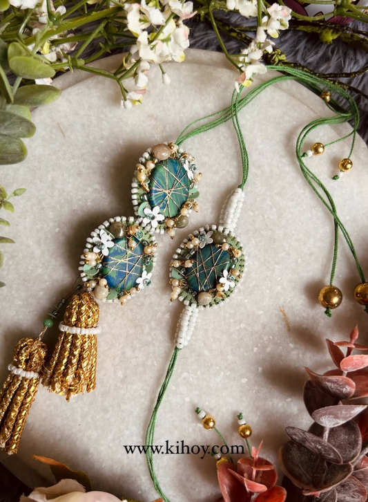 Moni Rakhi & Convertable Earring Lumba Set