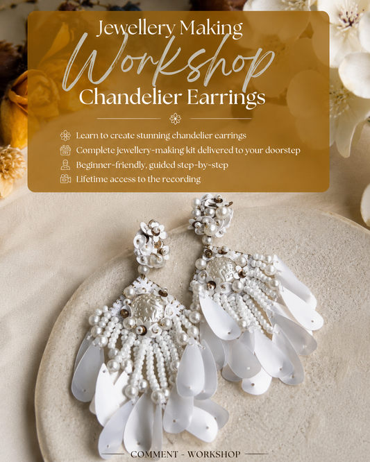 Embroidered Chandelier Earrings Kit & Class