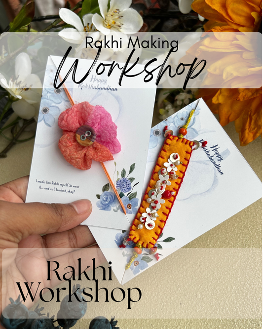 Handmade Fabric Rakhi Workshop with Kit