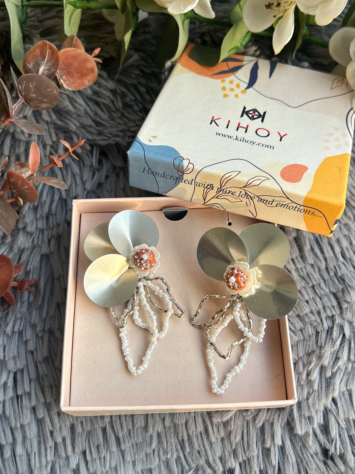 Silver Drama Drop Earrings - Statement Party Jewelry